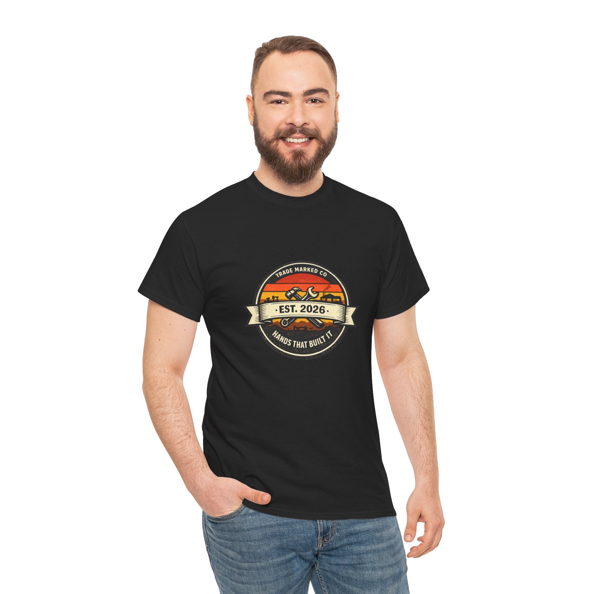 Est. 2026 Sunset Badge Tee