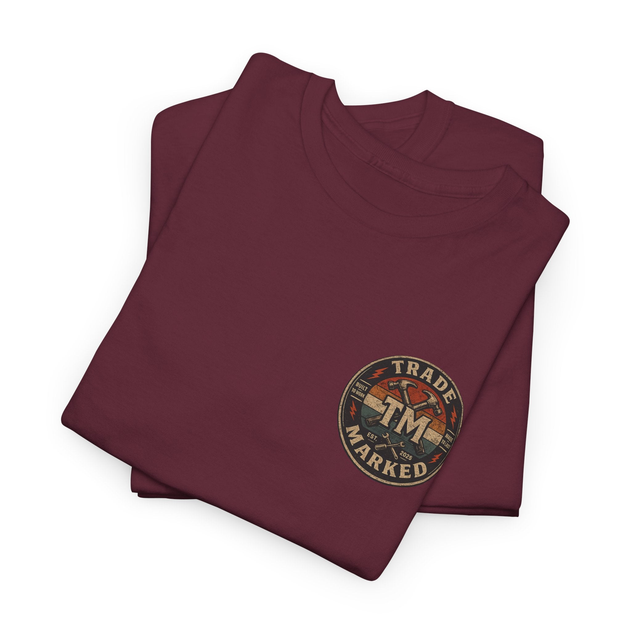Retro 'TM' Compass Logo Chest T-Shirt