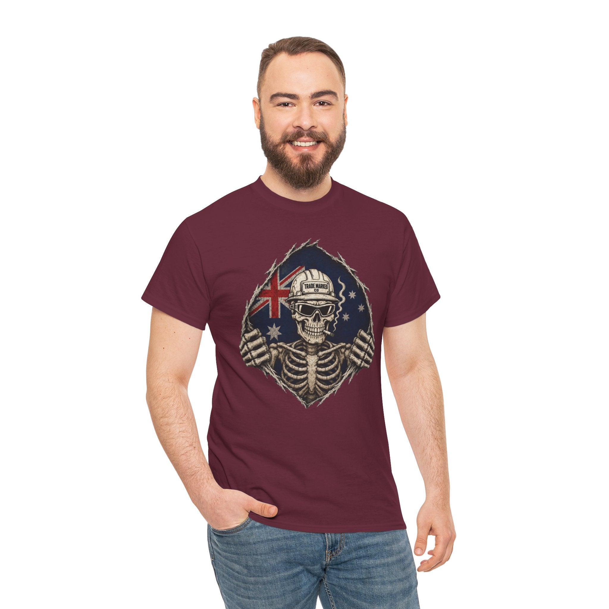 Aussie To The Bone - Tradie SkeletonTee