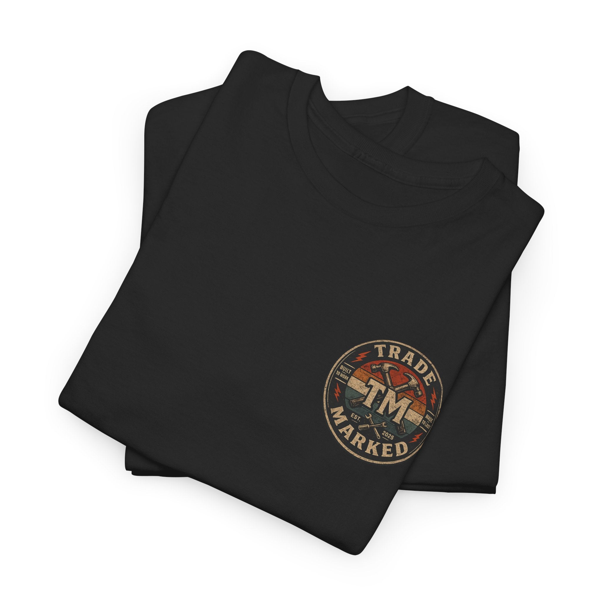 Retro 'TM' Compass Logo Chest T-Shirt