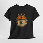 Caulking King T-Shirt — Funny Handyman Crown Logo Tee for Contractors