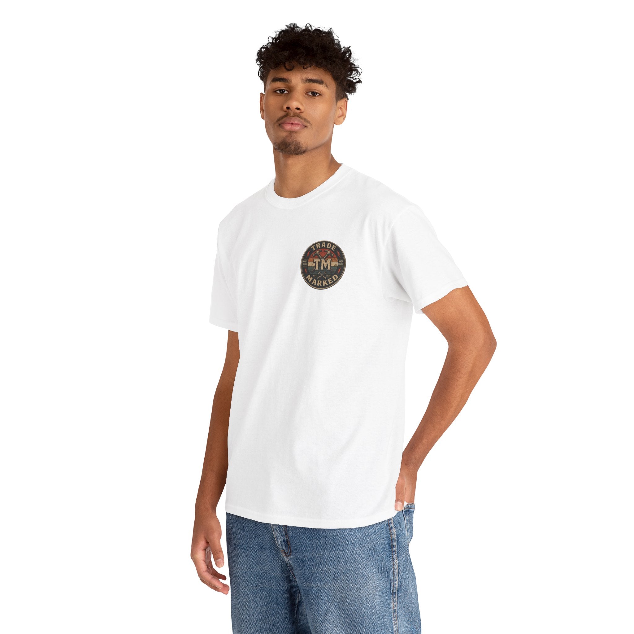 Retro 'TM' Compass Logo Chest T-Shirt